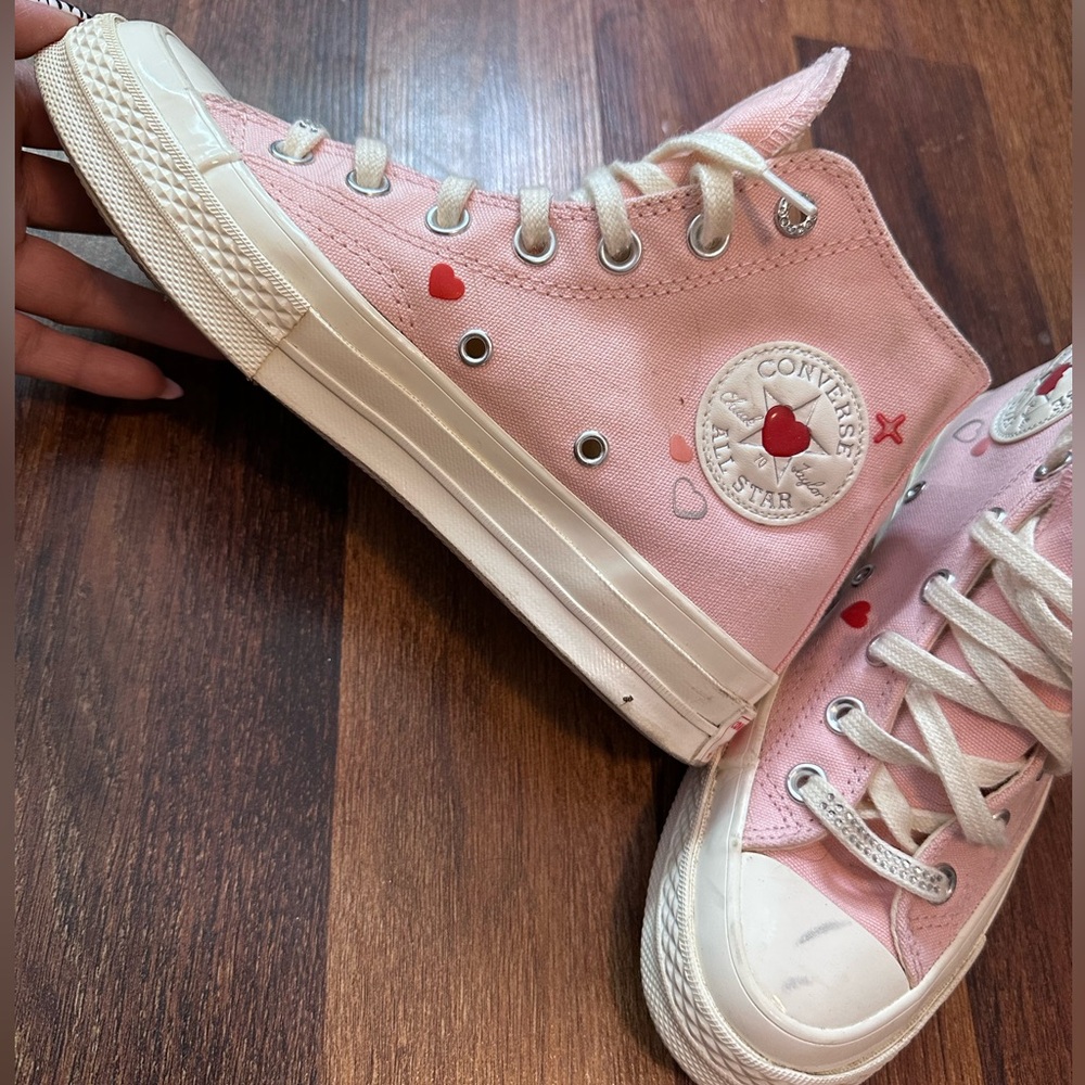 Converse Pink High-Top Sneakers - Picture 2 of 4